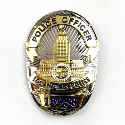 satın al Kavramlı Metal Enamel Özel Polis Rozetleri Tek Yan / Çift Yan Çevrimiçi üretim