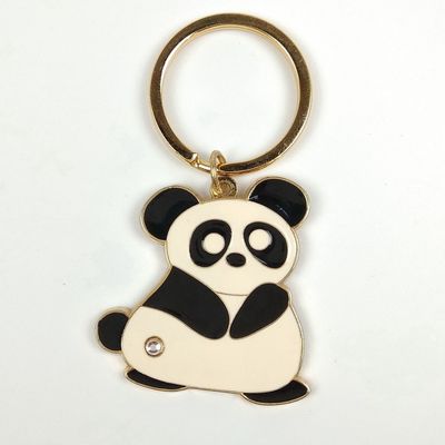satın al Özel Panda Element Tatlı Çift Anahtar Zinciri Metal Karikatür Kişiselleştirilmiş Anahtar Zinciri Çevrimiçi üretim