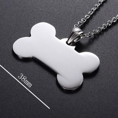 satın al Kemik şeklindeki evcil hayvan kimliği etiketi Özel Logo Boş Paslanmaz Çelik Köpek Kimliği Etiketleri Çevrimiçi üretim