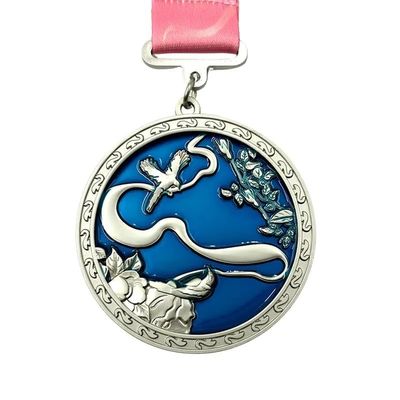 satın al Matt Silver 10K Sanal Yarış Zorluğu Finisher Madalyası / Güzel Yapılmış Madalya Çevrimiçi üretim