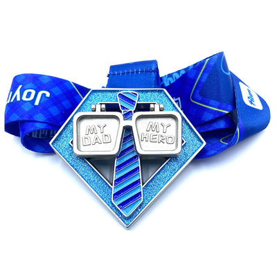 satın al Kişiselleştirilmiş Babalar Günü Tatil 10K Koşu Özel Etkinlik Madalyaları Finisher Ödülleri Çevrimiçi üretim