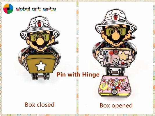 satın al Super Mario Karikatür Maceraperesi Eşsiz Hinged Lapel Pin Çevrimiçi üretim