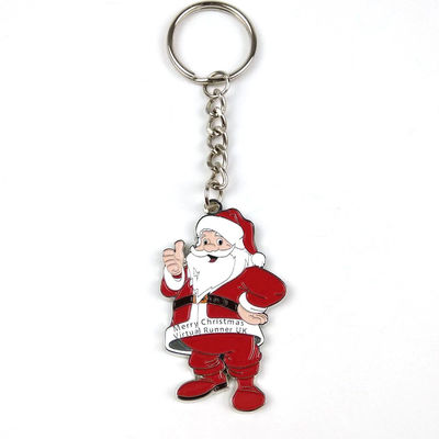 satın al Noel promosyon anahtarlığı Noel Baba yumuşak emaye anahtarlıkları Çevrimiçi üretim