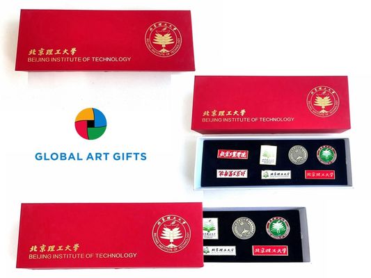 satın al Pekin Teknoloji Enstitüsü Yumuşak Enamel Lapel Pin Set Bu özel basılı rozetlerle akademik gururu kutlayın Çevrimiçi üretim