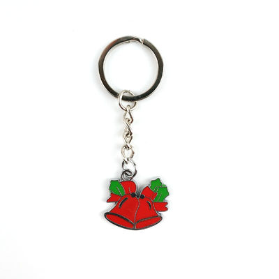 satın al Noel Temalı Yumuşak Enamel Anahtar Zinciri Bayram Neşesi İçin Bayram Çanı Tasarımları Çevrimiçi üretim