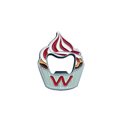 satın al 50×40×4 mm Cupcake şeklinde yumuşak emaye şişe açıcısı Çevrimiçi üretim