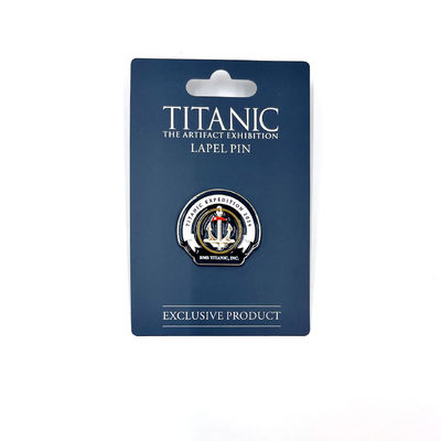satın al Lapel Pin for Titanic Enthusiasts Customizable Soft Enamel Badge for Movie Themes Free Design Service Availabl Çevrimiçi üretim
