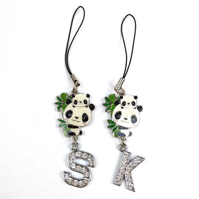 Panda Element Özel Çift Anahtar Çaprakları Çift Anahtar Yüzüğü Metal Karikatür