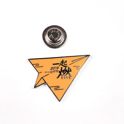 Tek Metal Renkli Manyetik Enamel Pin Emblemi ve Lapel Pin Ürünü