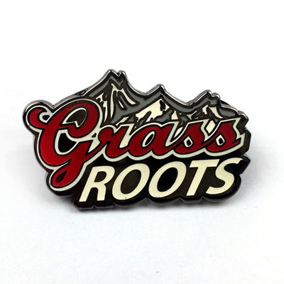 Tanıtımcılık Siyah Finish Hard Enamel Pin Badge Rubble Clutch ile Markanızı Yükseltin